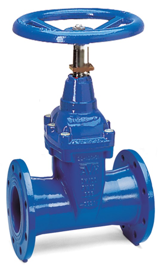 AVK gate valve, water supply and wastewater treatment, flanged, face-to-face EN 558-2 S.15/DIN F5, position indicator